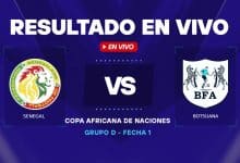 Senegal vs Botsuana resultado en vivo