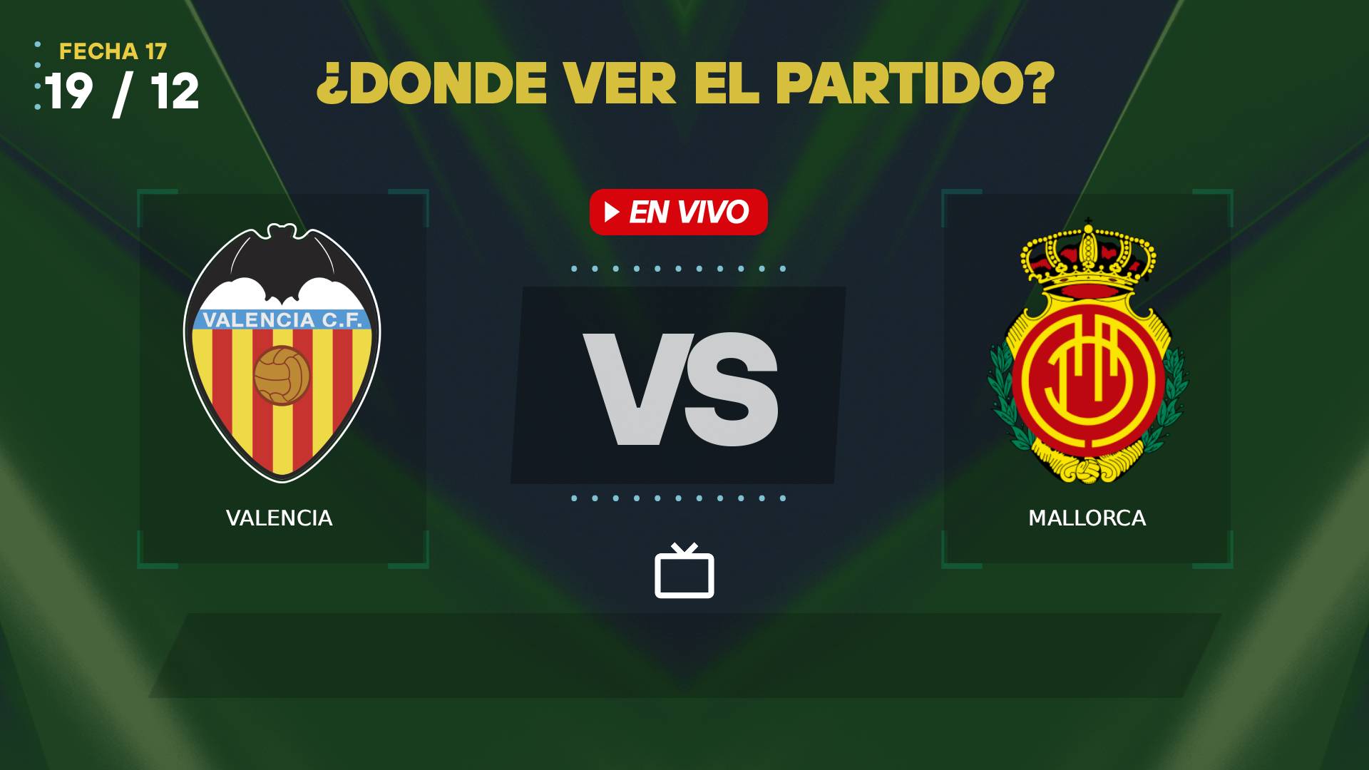 Valencia vs Mallorca donde ver
