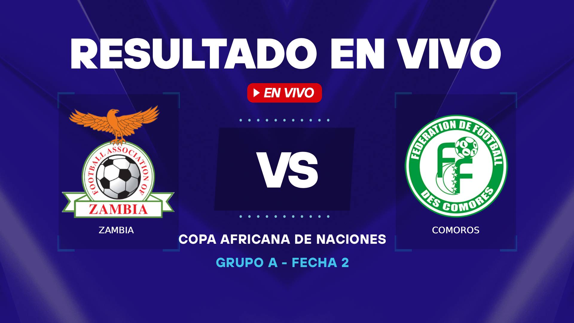 Zambia vs Comoros resultado en vivo (1)