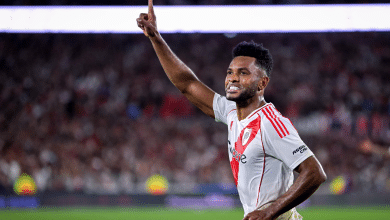 Miguel Borja con River Plate en 2025