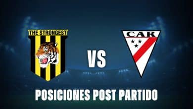 The Strongest vs Always Ready: posiciones post partido en la División Profesional