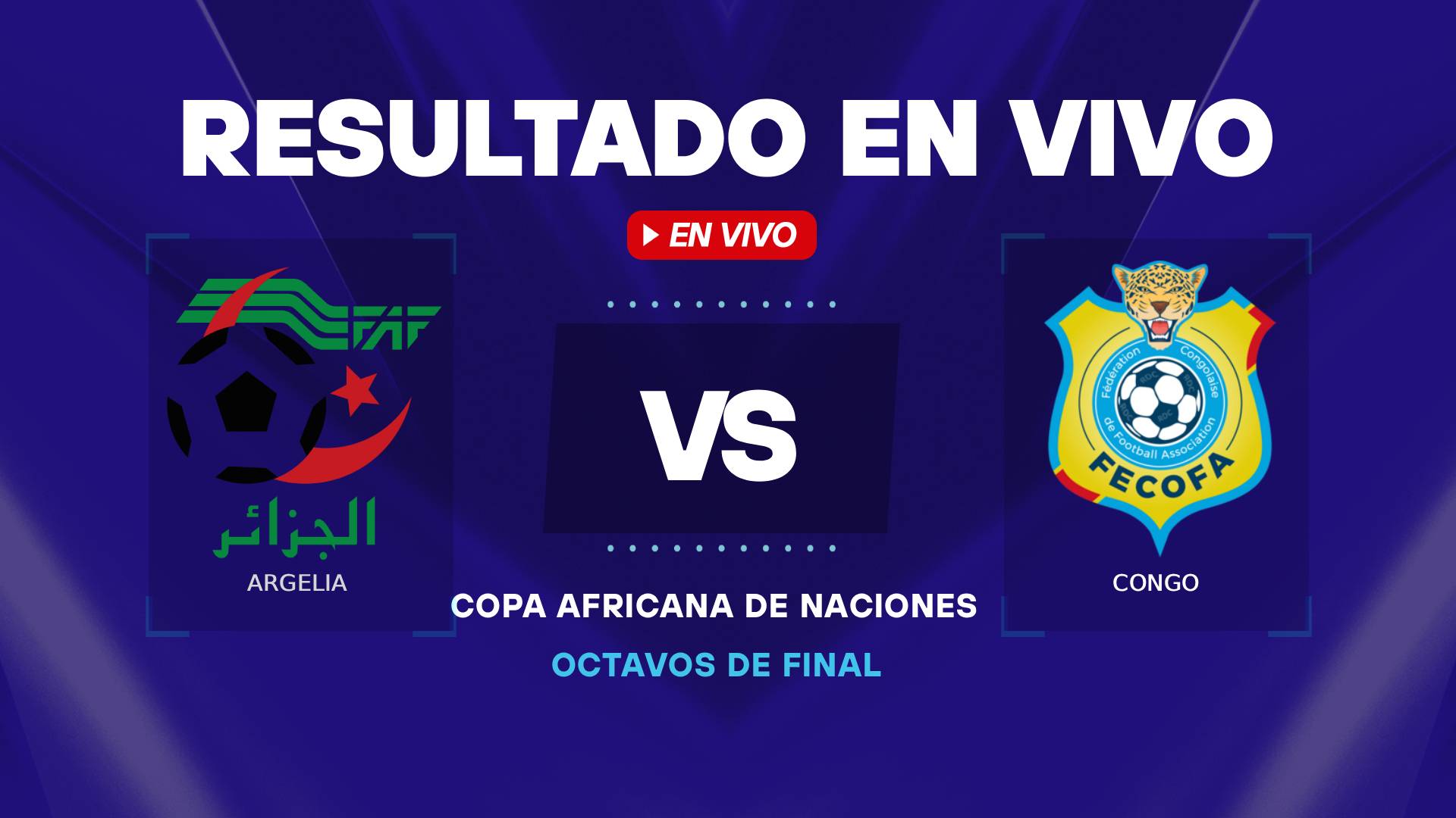 Argelia vs Congo Copa Africana de Naciones
