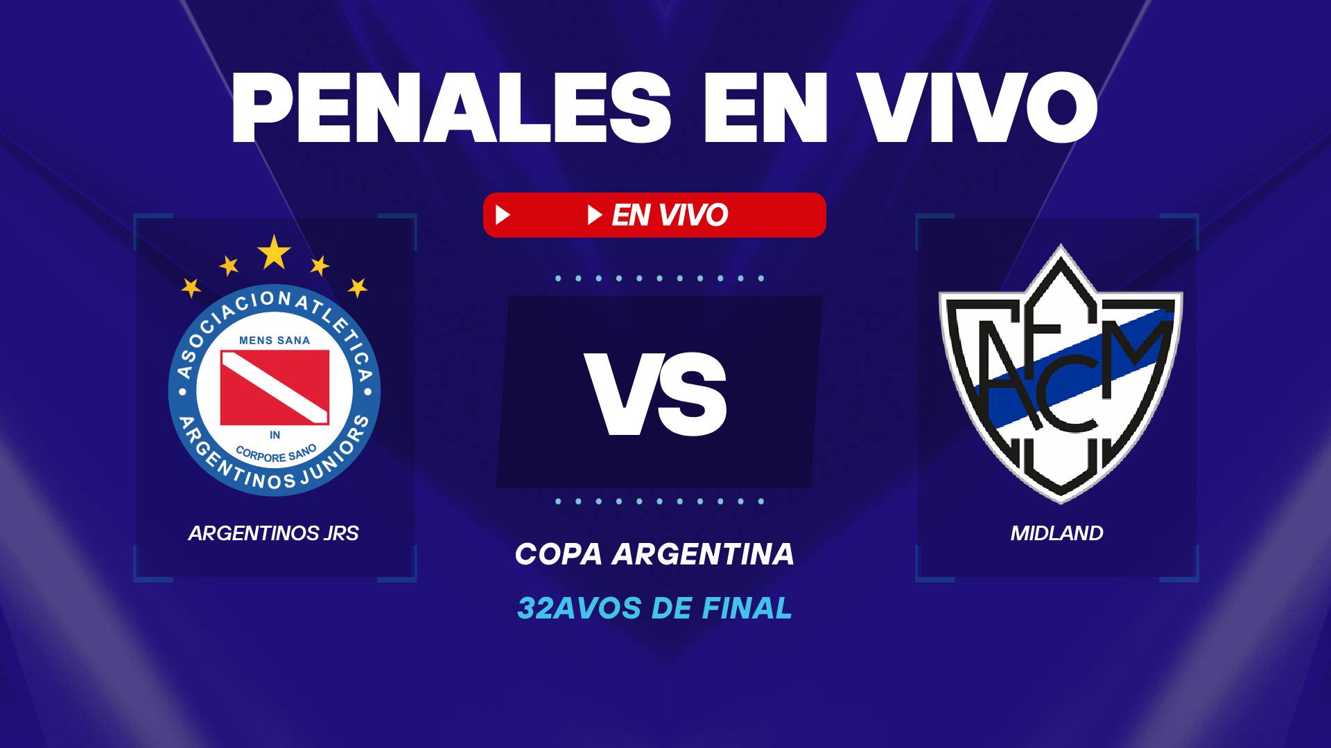 Argentinos vs Midland resultado vivo