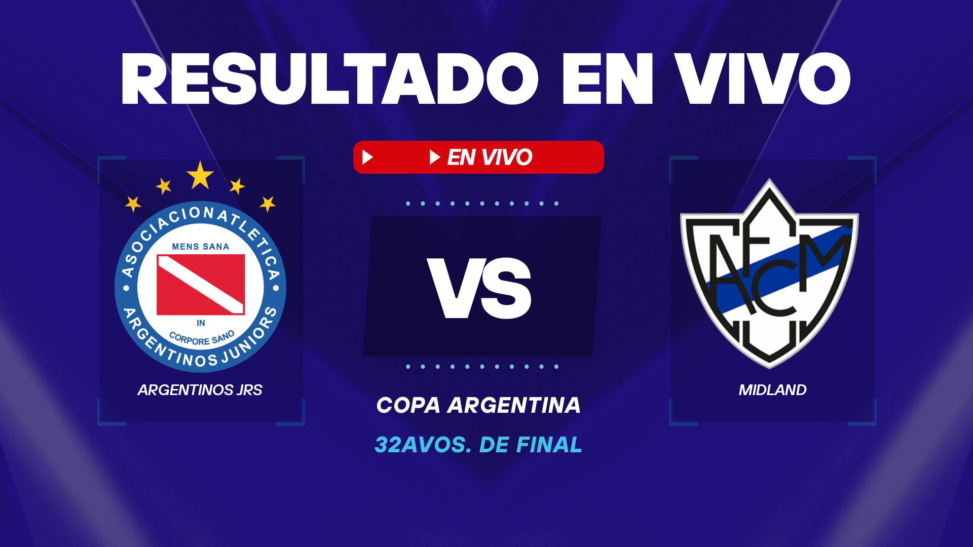 Argentinos vs Midland resultado