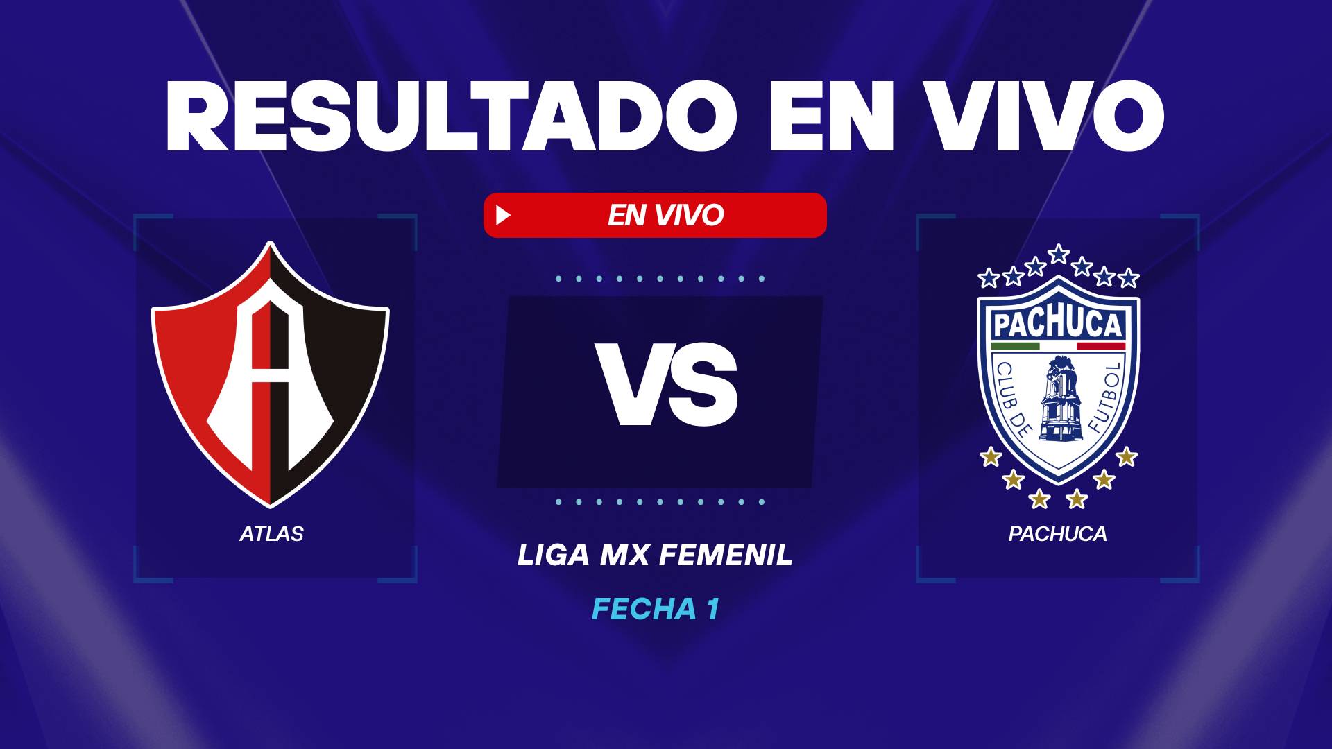Atlas vs Pachuca Liga MX Femenil