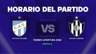 Atlético Tucumán vs Central Córdoba horario