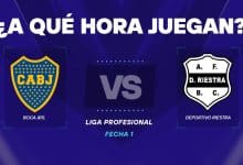Boca vs Deportivo Riestra horario
