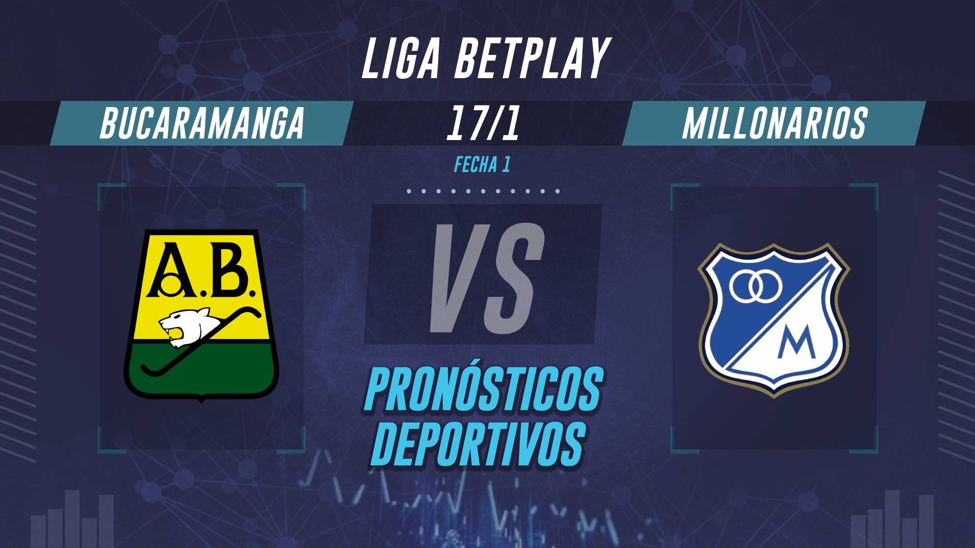 Bucaramanga vs Millonarios Liga BetPlay 2026 Pronóstico