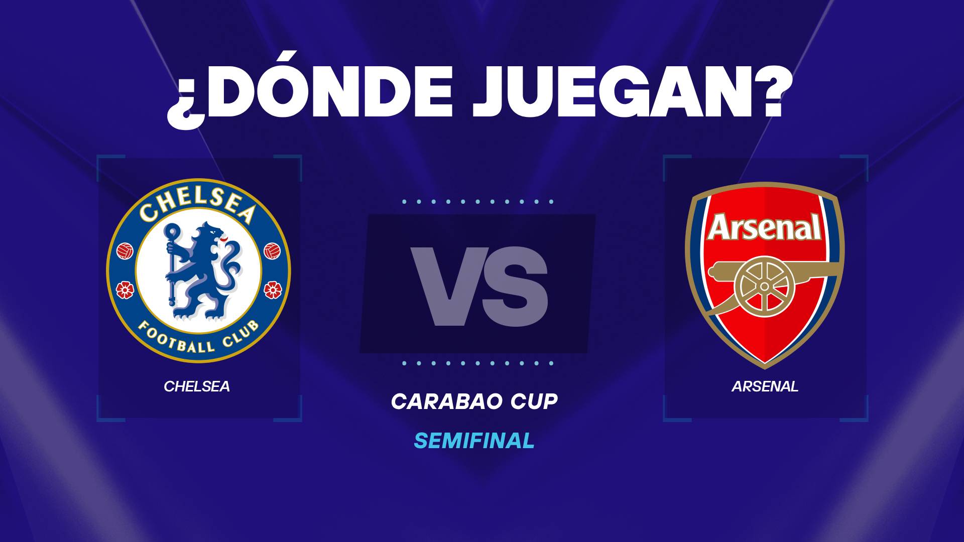 Chelsea vs Arsenal donde juegan