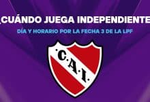 Cuando juega Independiente - fecha 3