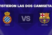 Espanyol vs Barcelona 2 camisetas