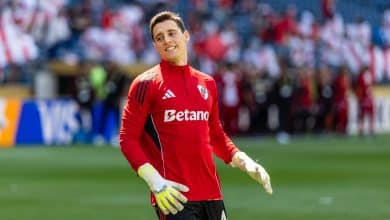 Quien es Santiago Beltrán, el joven arquero que debutará oficialmente en River (Getty Images)
