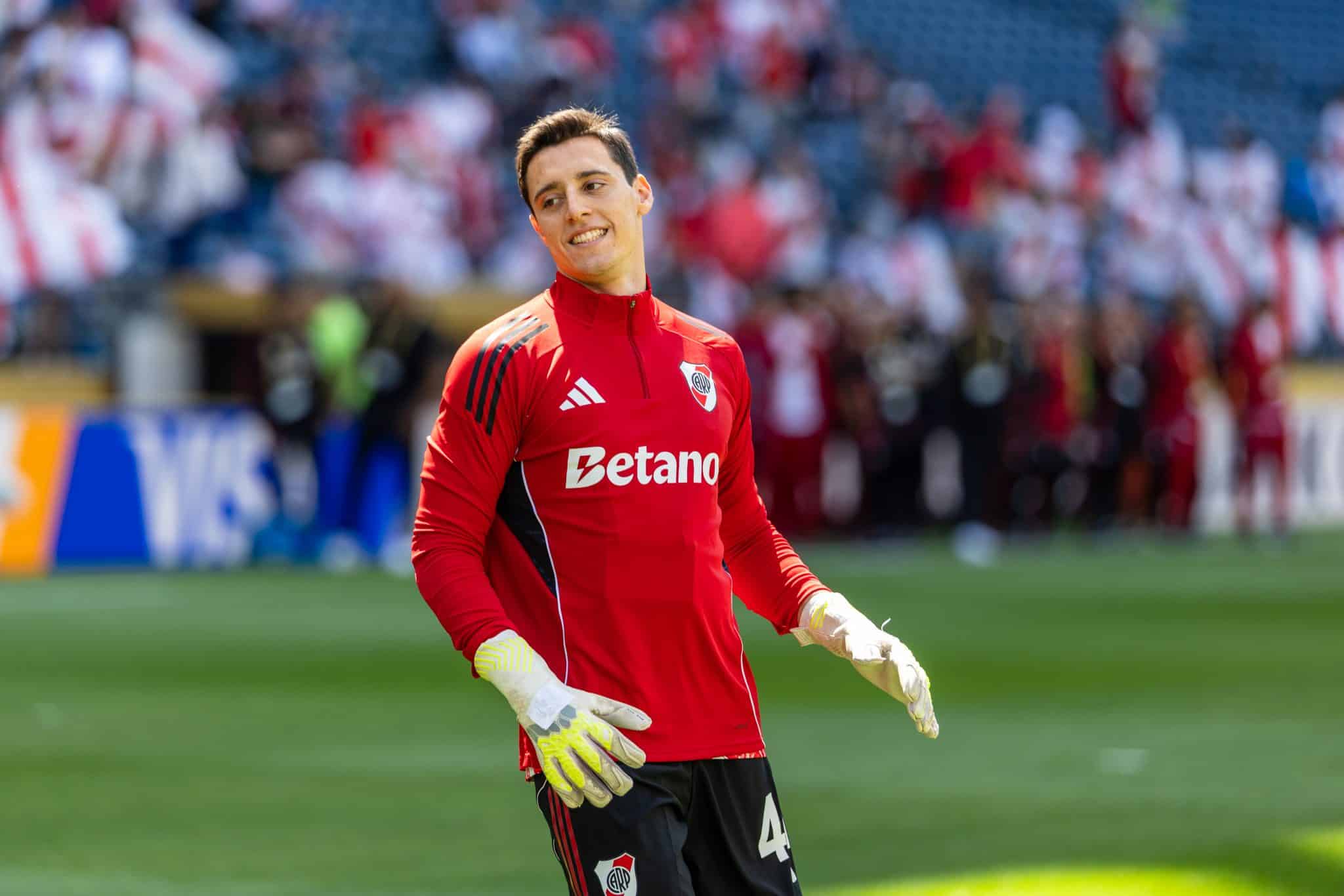 Quien es Santiago Beltrán, el joven arquero que debutará oficialmente en River (Getty Images)