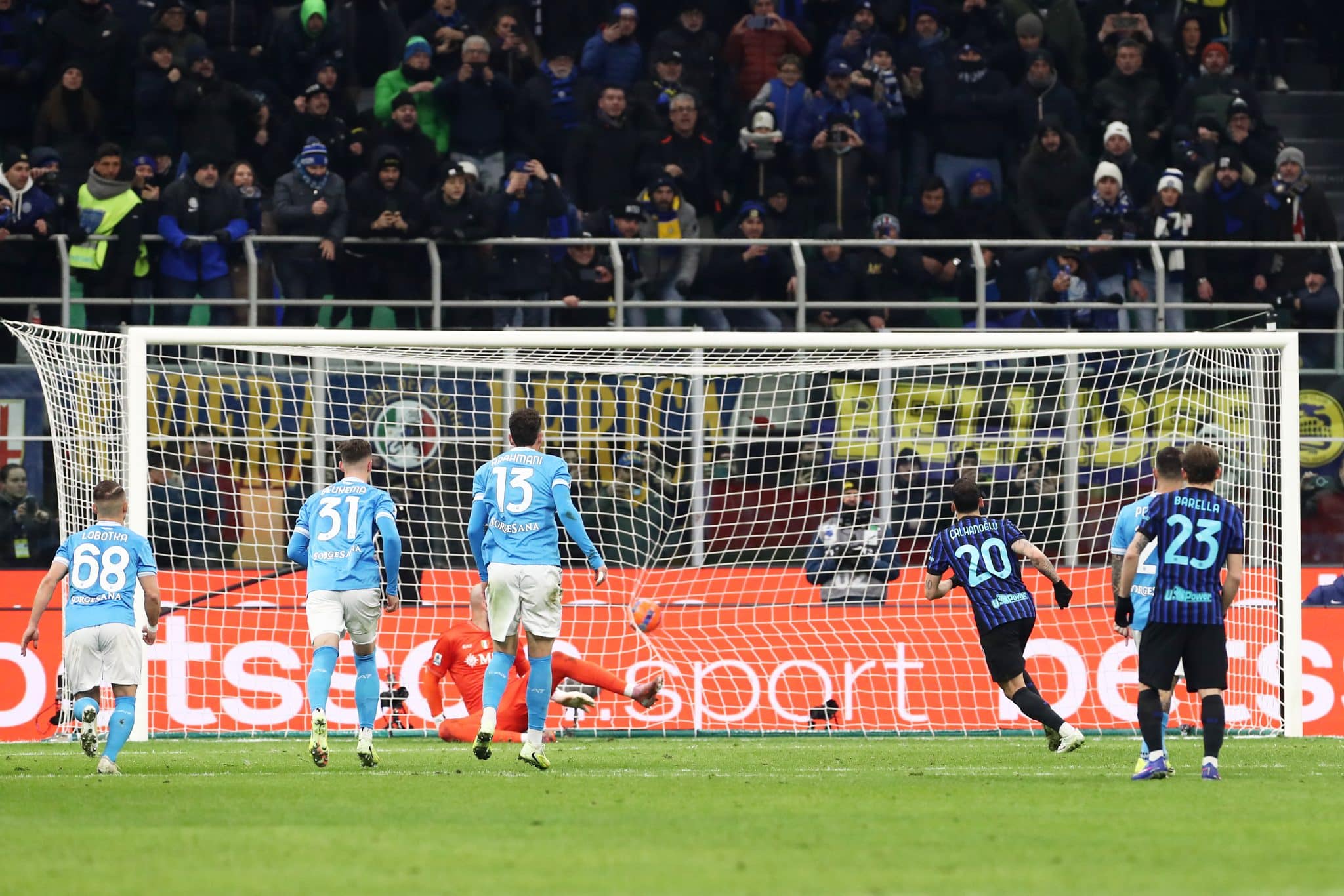 Inter 2-2 Napoli: posiciones de la Serie A post partido (Getty Images)