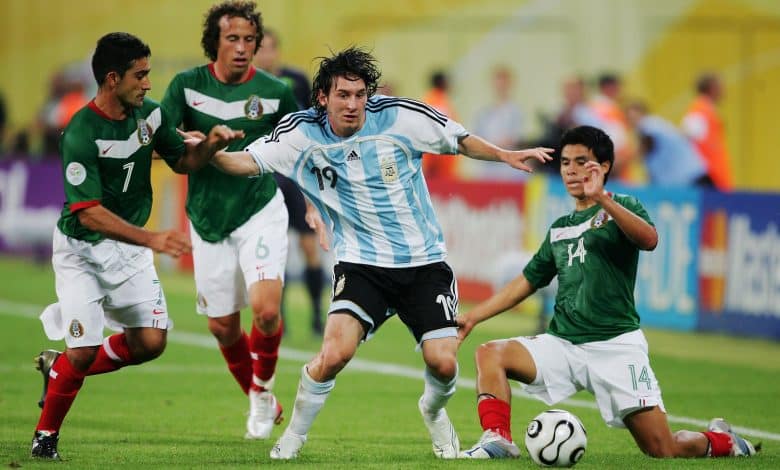 Messi con argentina y adidas