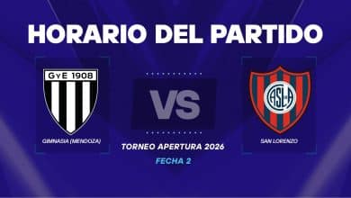 Gimnasia de Mendoza vs San Lorenzo horario