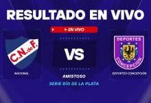 Nacional vs Deportes Concepción resultado vivo