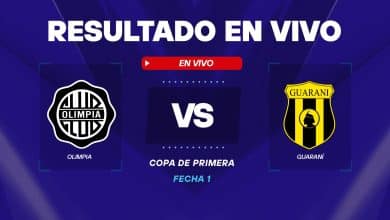 Olimpia vs Guaraní resultado en vivo