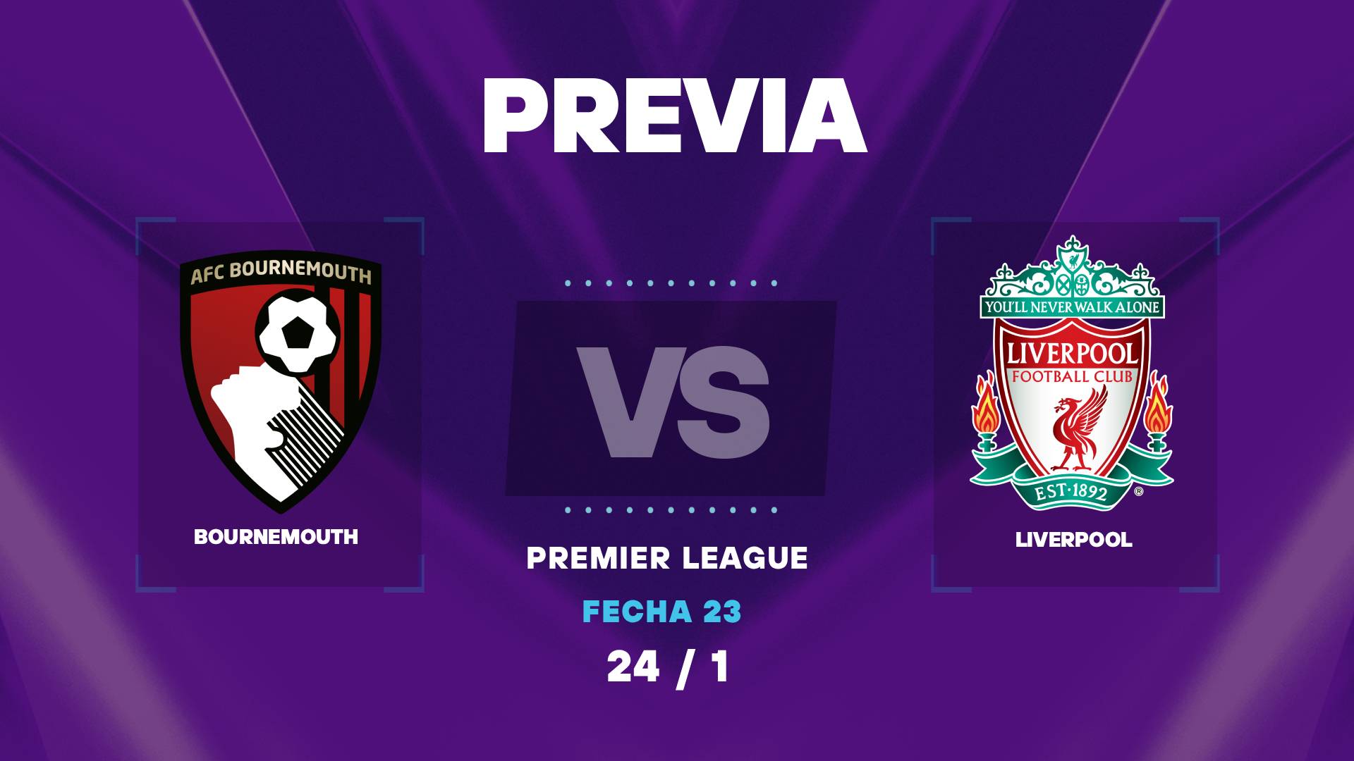Bournemouth vs Liverpool: cuando juegan y horarios por la Premier League