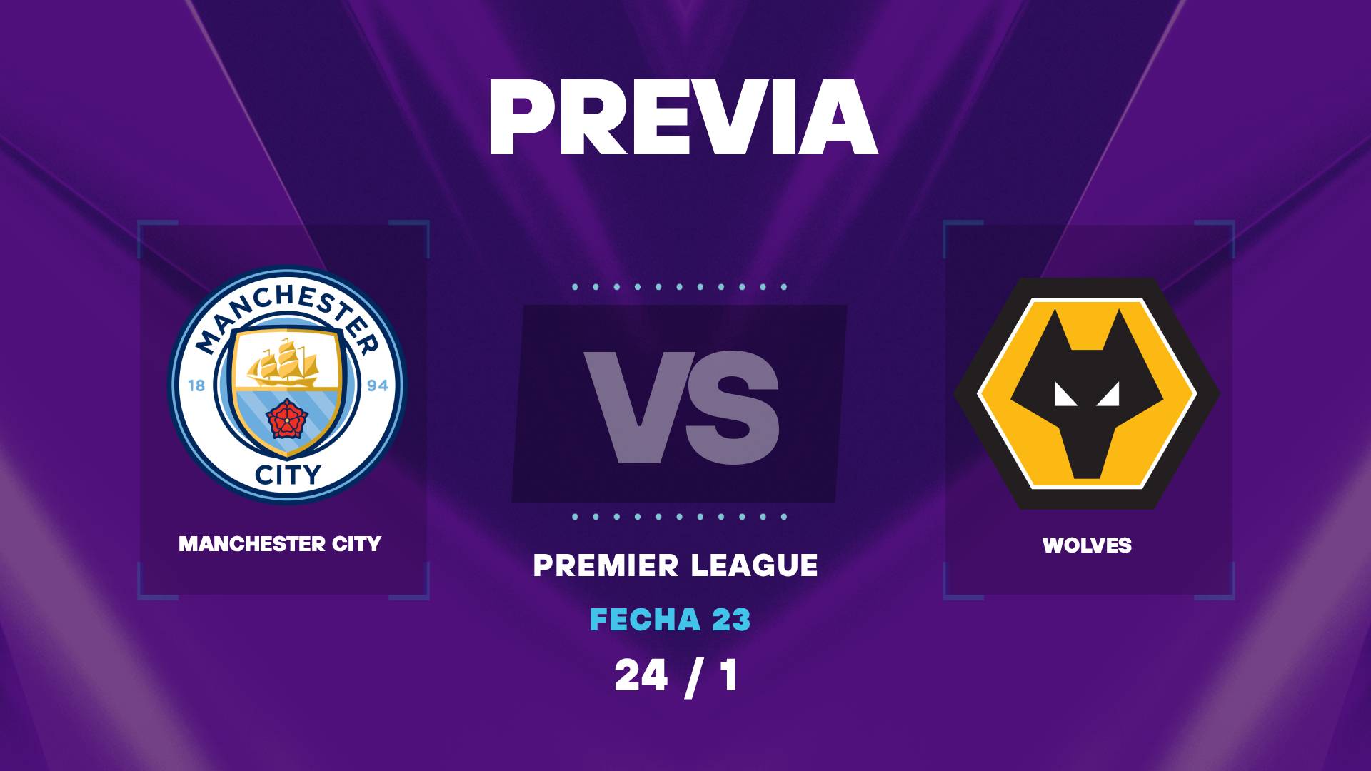 Manchester City vs Wolves: donde ver y posibles formaciones de la Premier League