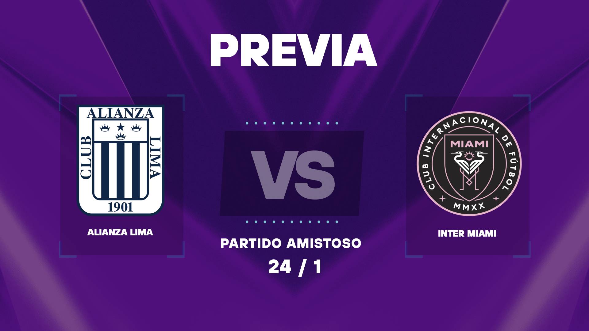 Alianza Lima vs Inter Miami: donde ver y horarios del partido de Messi en Perú