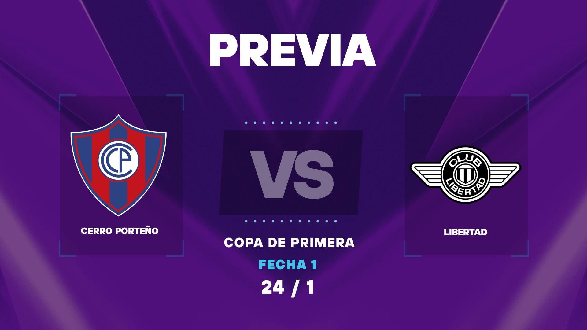 Cerro Porteño vs Libertad: cuando juegan y horarios del debut en la Copa de Primera