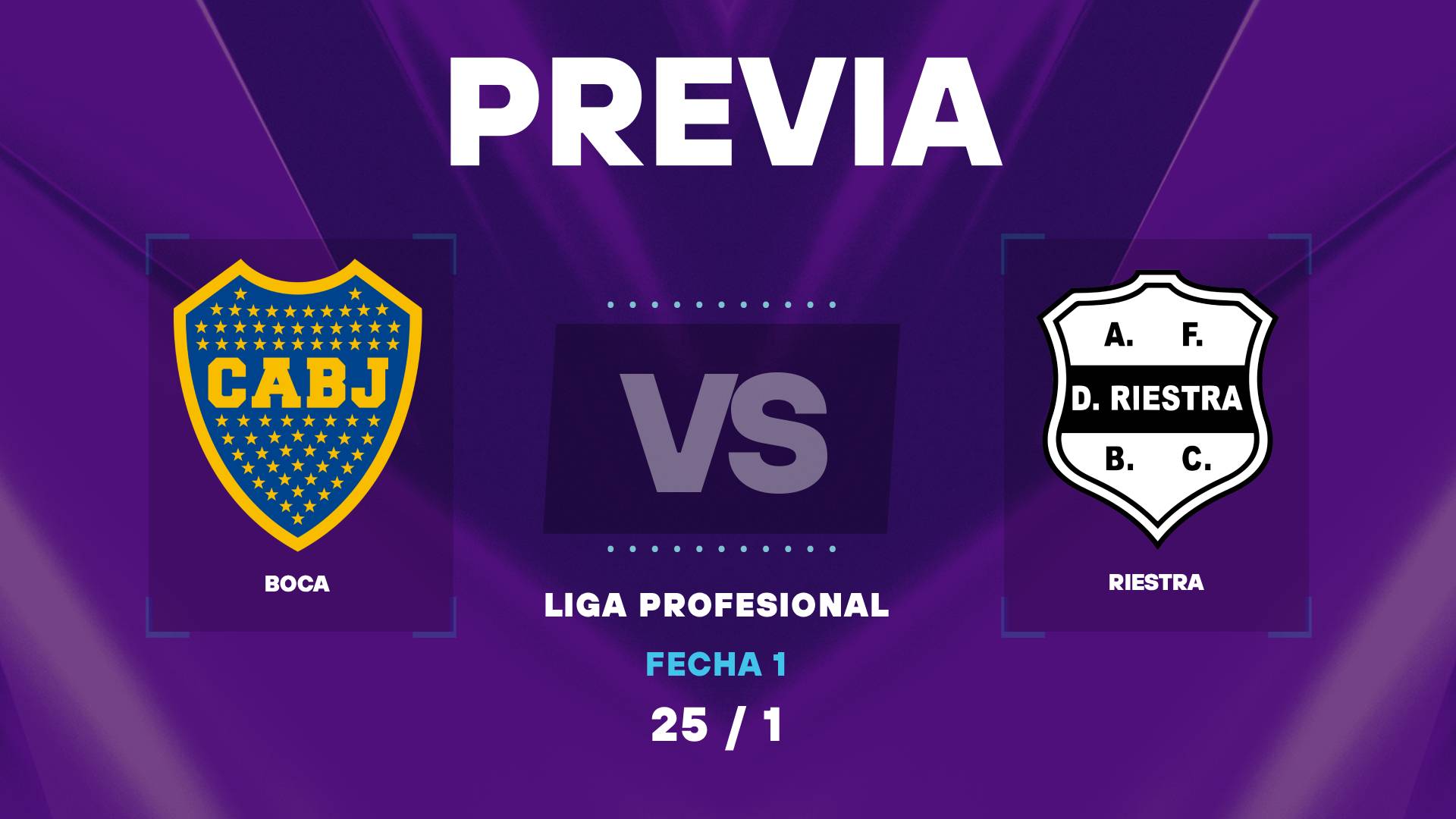 Boca vs Riestra: donde ver y posibles formaciones en el debut de la Liga Profesional