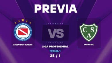 Argentinos vs Sarmiento: cuando juegan y donde ver el duelo por la Liga Profesional