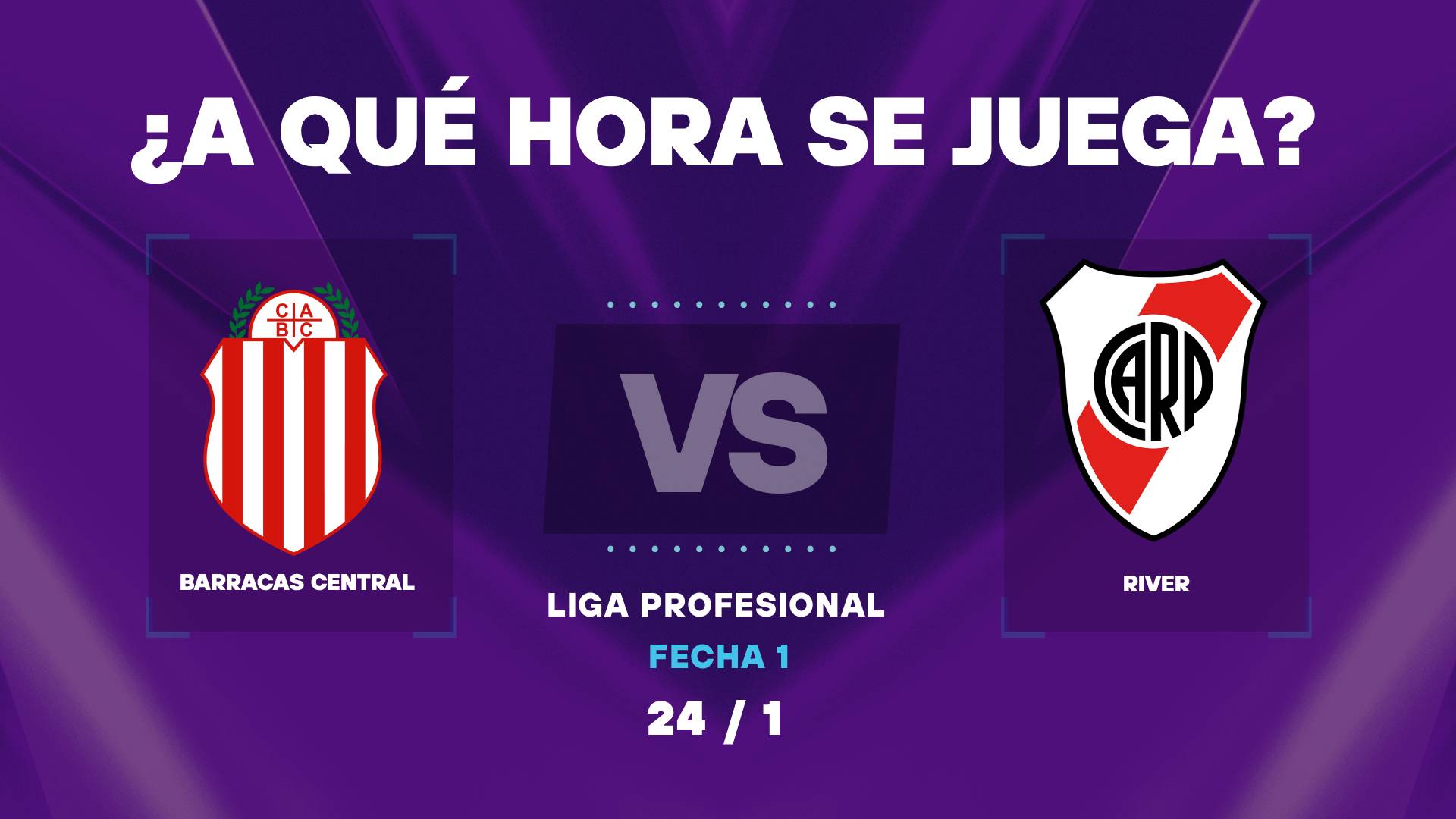 River hoy: ¿A que hora juega vs Barracas Central?
