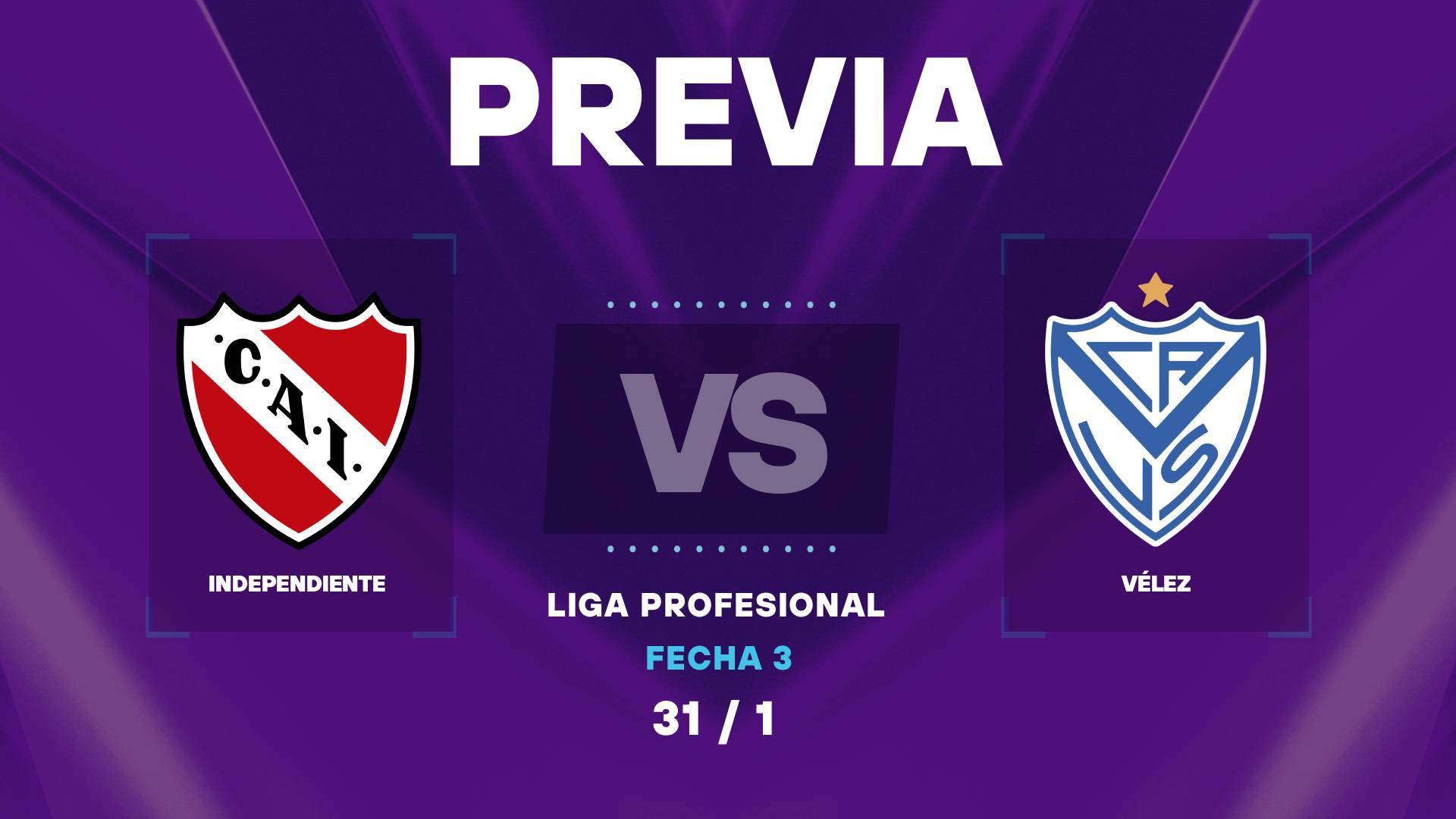 Independiente vs Vélez Sarsfield en vivo: Horario, dónde ver y posibles formaciones por la Liga Profesional