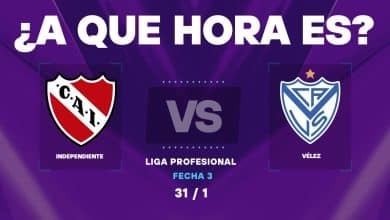 A qué hora juega Independiente vs Vélez por la Liga Profesional 2026