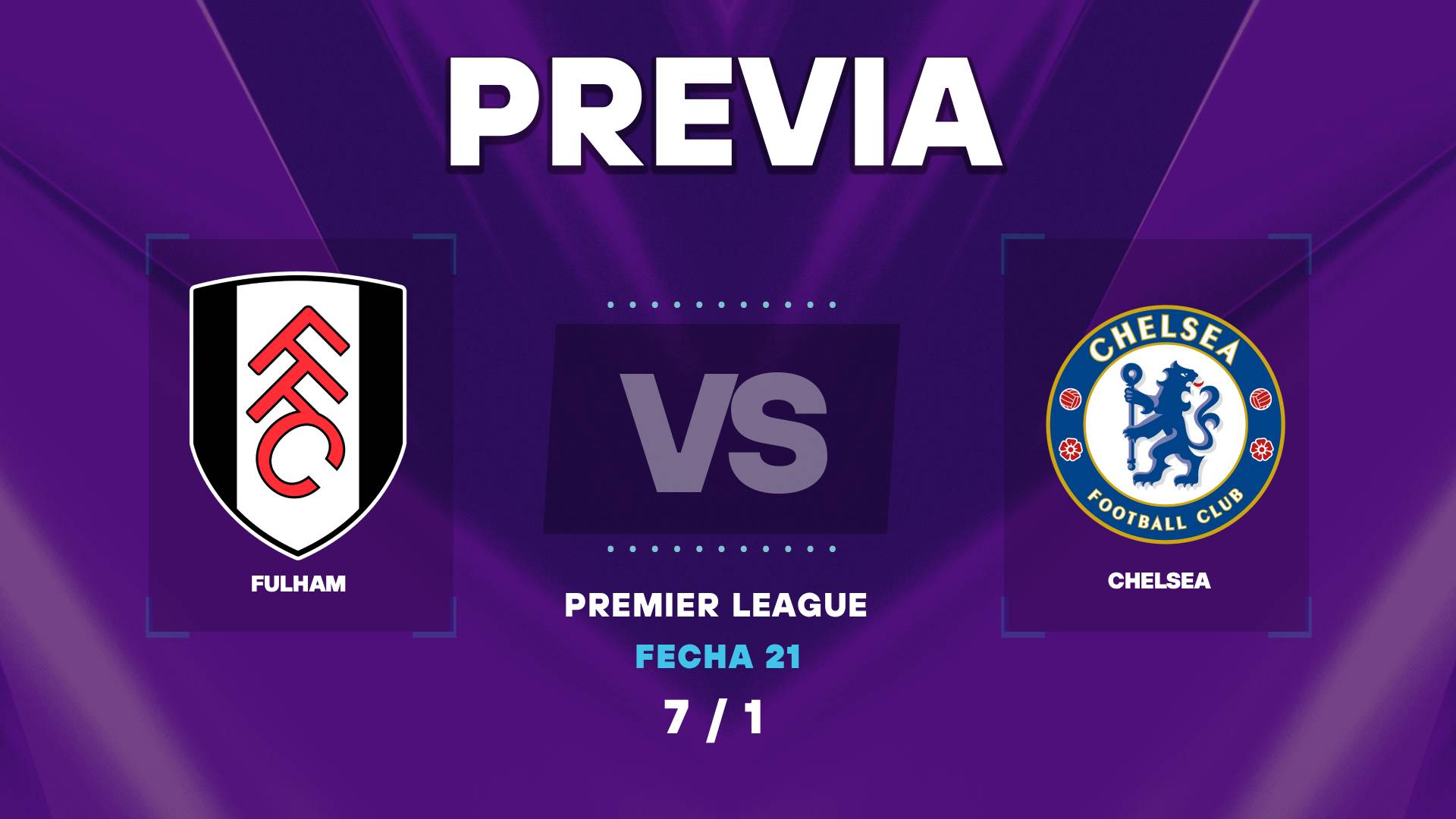 Fulham vs Chelsea: horarios y donde ver el duelo por Premier League