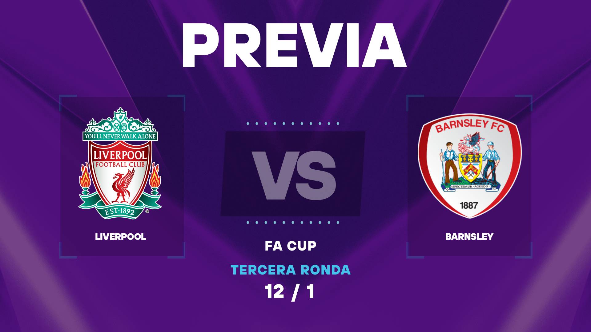 Liverpool vs Barnsley: donde ver y posibles formaciones de la FA Cup