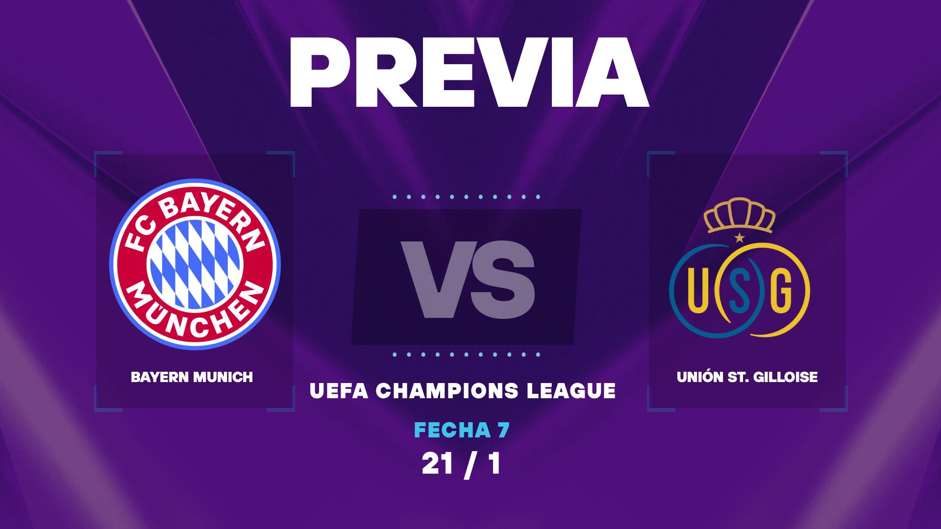 Bayern Múnich vs Unión St. Gilloise: cuando juegan y horarios por el partido de Champions