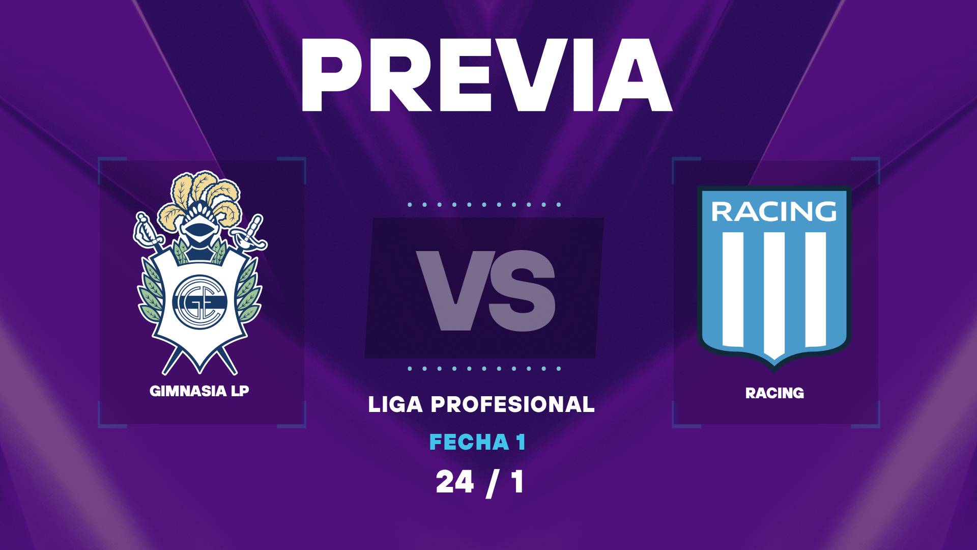 Gimnasia vs Racing: cuando juegan y posibles formaciones de la Liga Profesional