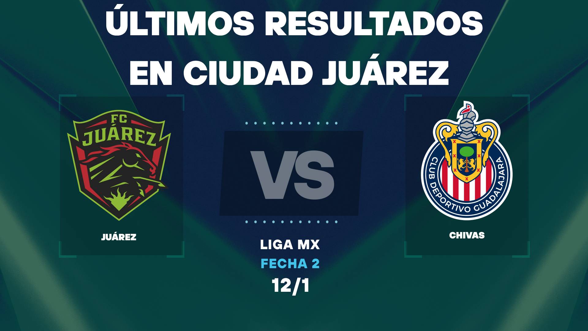 Últimos resultados de Chivas visitando a Juárez