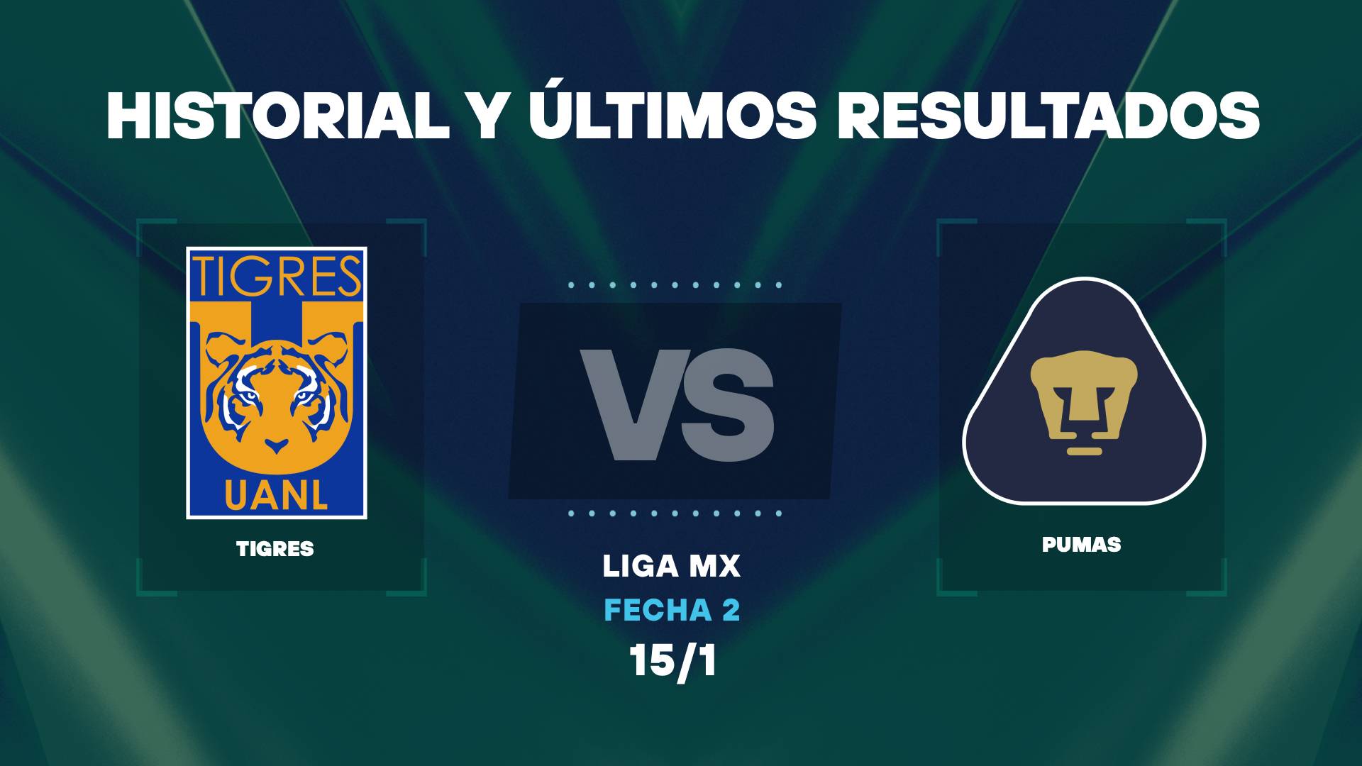 Tigres vs Pumas: historial y últimos partidos disputados en la Liga MX