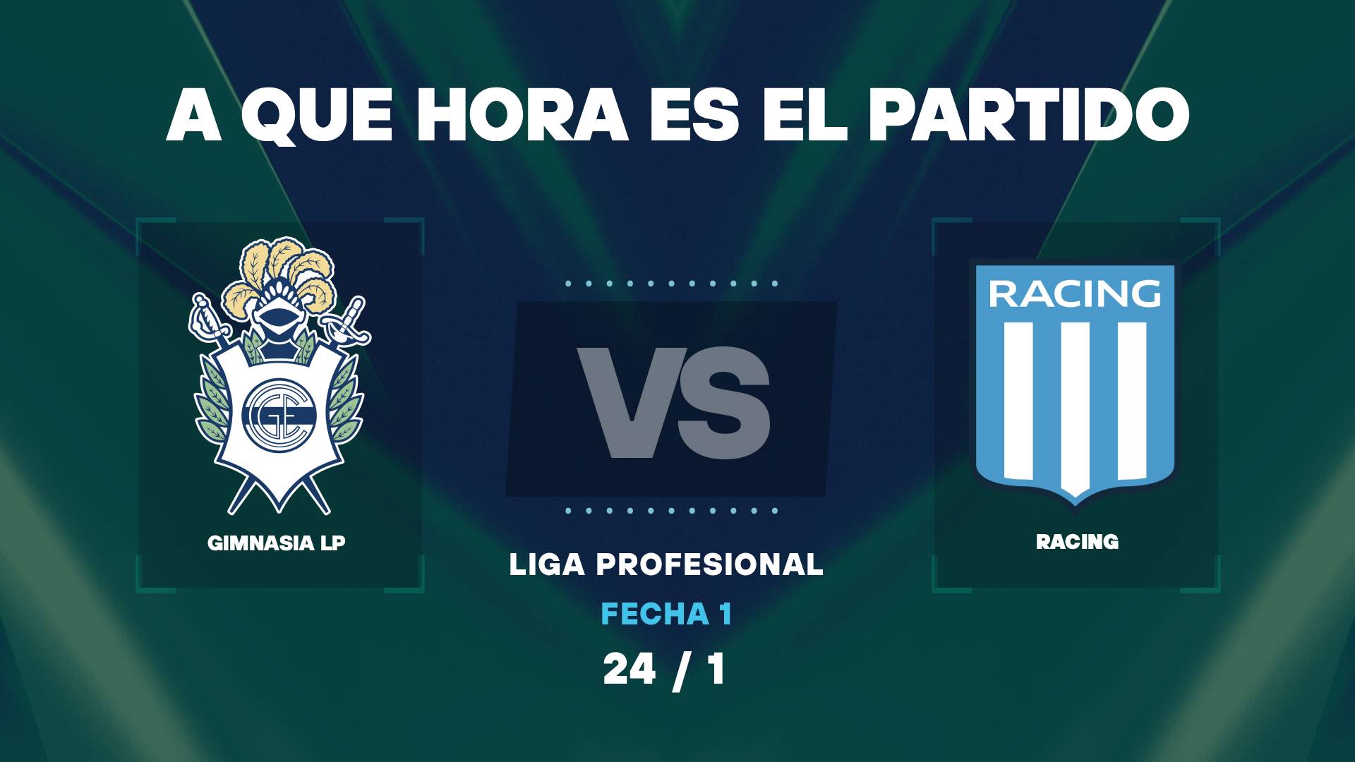 A qué hora juega Gimnasia vs Racing por la Liga Profesional