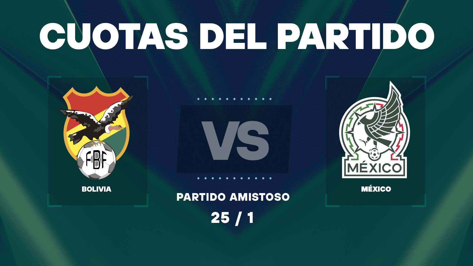 Bolivia vs México: ¿Quién es favorito a ganar el amistoso?