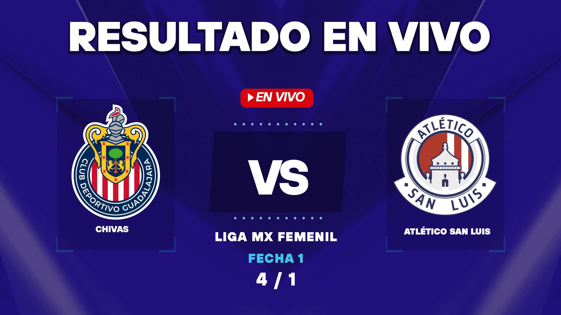 Chivas Femenil vs Atlético San Luis: resultado EN VIVO y estadísticas de la Liga MX Femenil