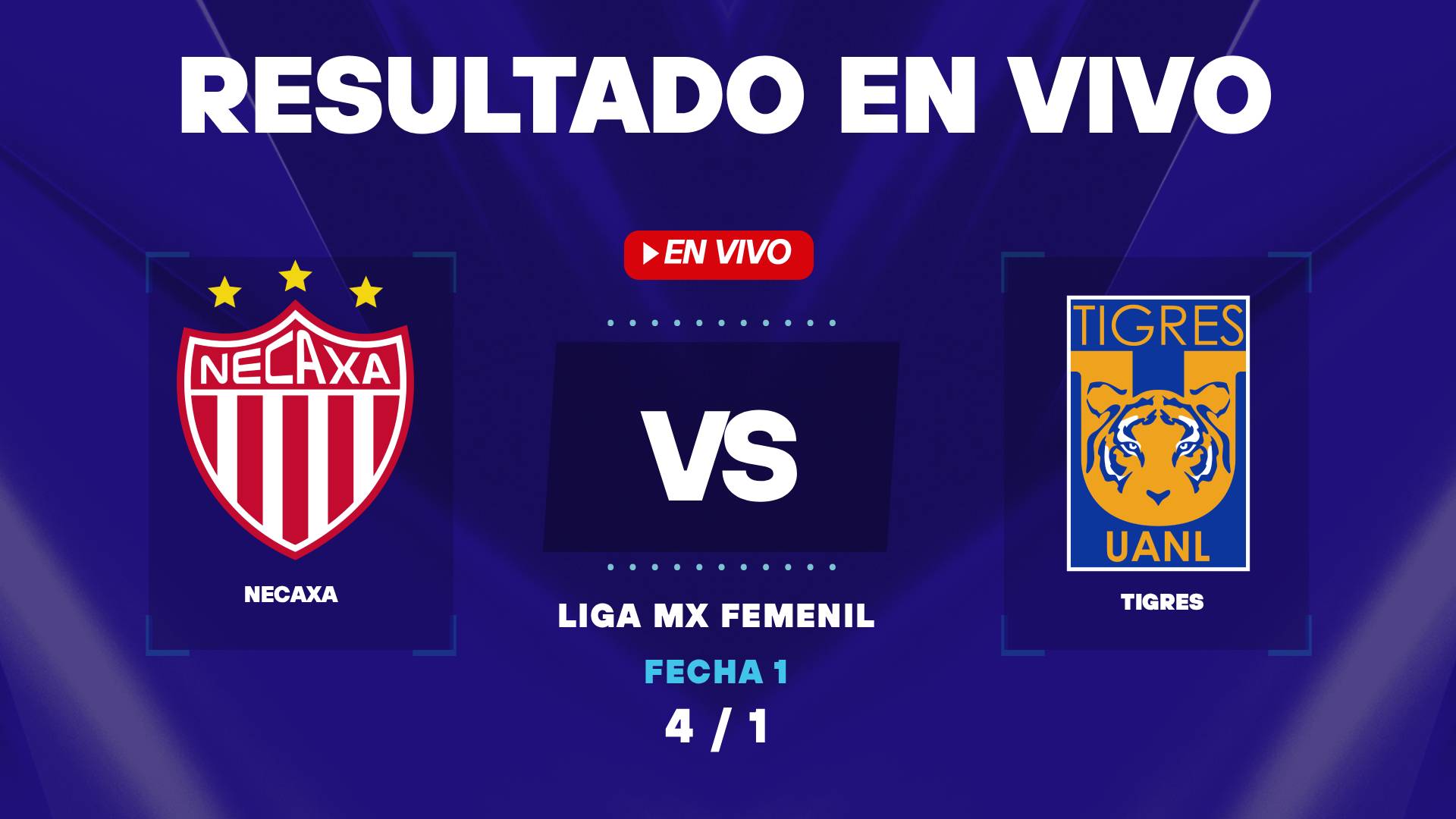 Necaxa vs Tigres Femenil: resultado EN VIVO y estadísticas de la Liga MX Femenil