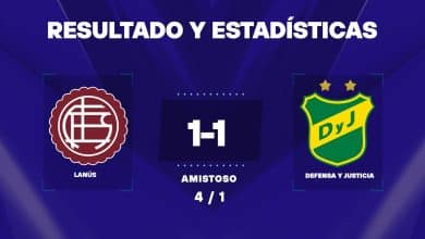Lanús vs Defensa: resultado y estadísticas del amistoso