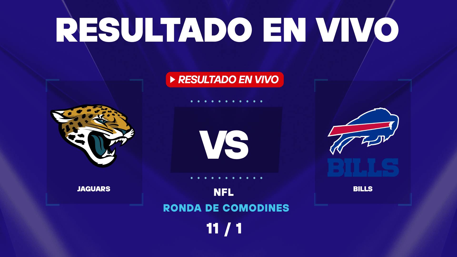 Jaguars vs Bills: resultado EN VIVO y estadísticas de la NFL