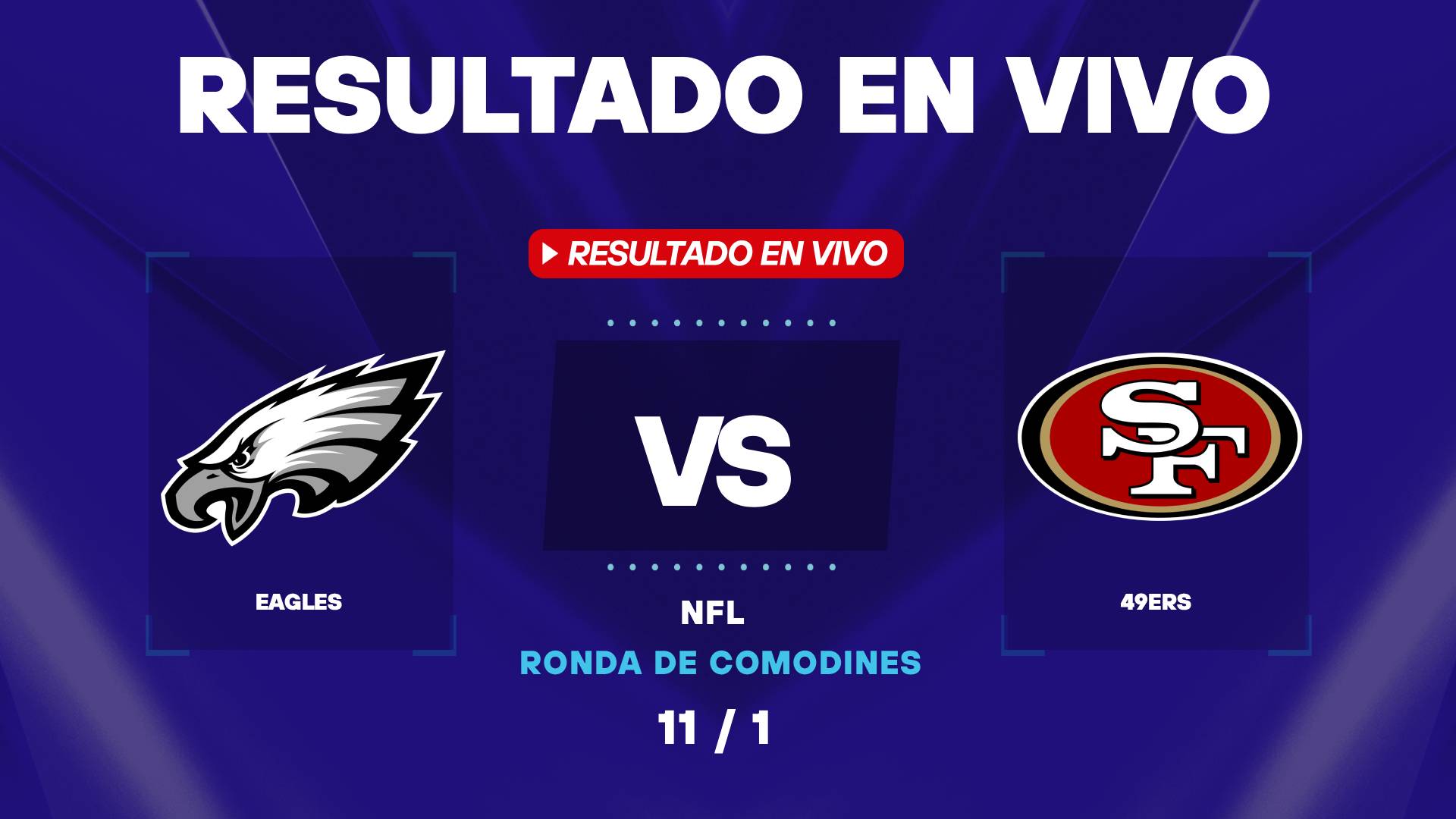 Eagles vs 49ers: resultado EN VIVO y estadísticas de la NFL