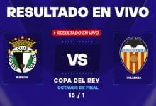 Burgos vs Valencia: resultado EN VIVO y estadísticas por la Copa del Rey