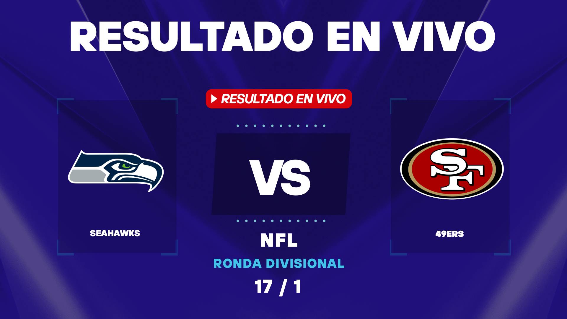 Seahawks vs 49ers: resultado EN VIVO y estadísticas de la NFL
