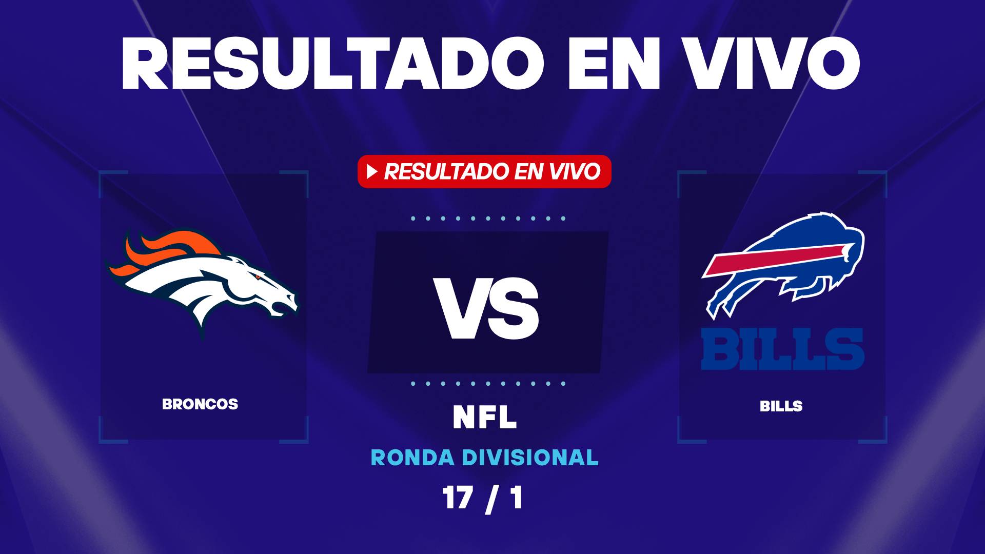 Broncos vs Bills: resultado EN VIVO y estadísticas de la NFL