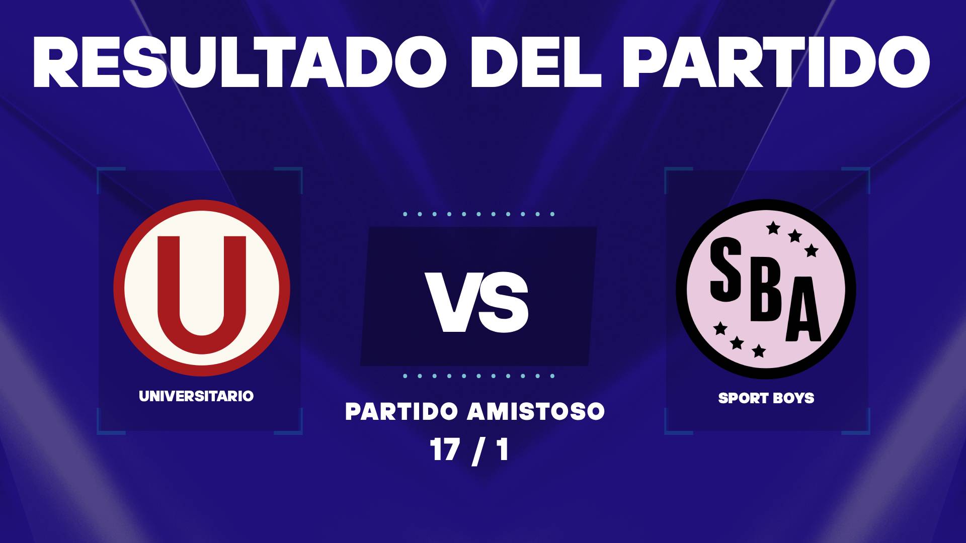 Universitario vs Sport Boys: resultado EN VIVO y dónde ver el amistoso
