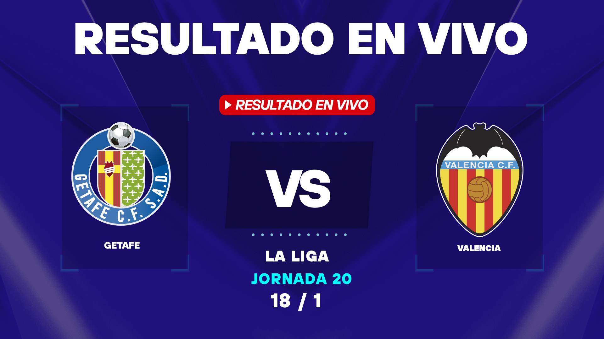 Getafe vs Valencia: resultado EN VIVO y estadísticas del partido de La Liga