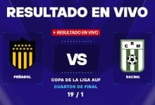 Peñarol vs Racing: resultado EN VIVO y estadísticas de la Copa de la Liga AUF